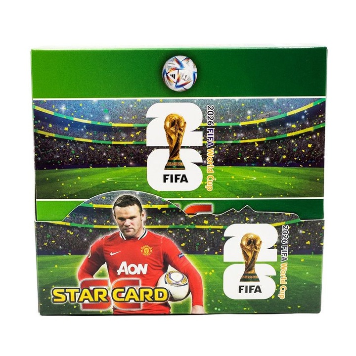 288 db-os FIFA World Cup 2026 kártyacsomag – Híres labdarúgók Világkupa Csillagkártya Gyűjtemény