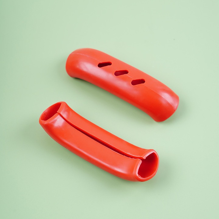 Set 4 protectoare manere silicon rosu 250C