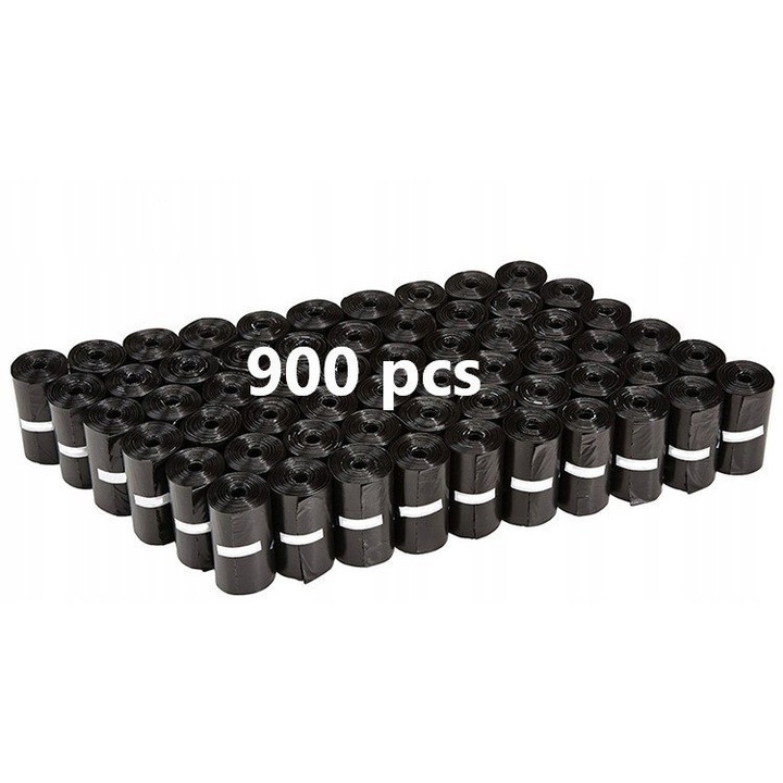 Zooroom kutyapiszok zacskók 30x21,8cm fekete 900 db-os szett