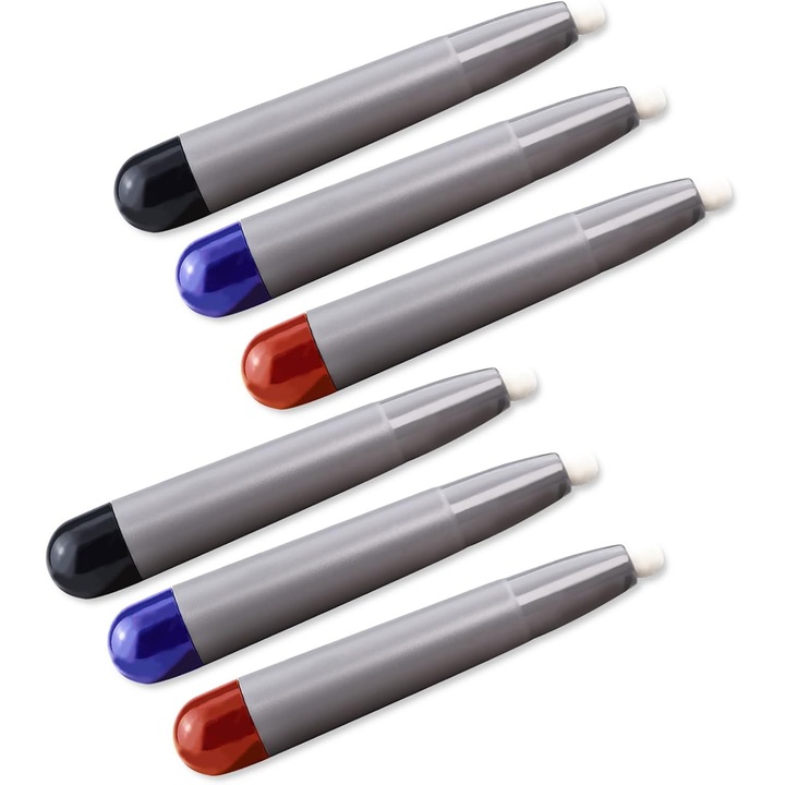 Set 6 Stylus pentru tablete, alb, 13.5x2.2cm