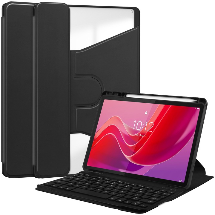 360 fokban forgatható átlátszó tablet tok 26x19x1.4cm Lenovo 11 inch-es tablethez