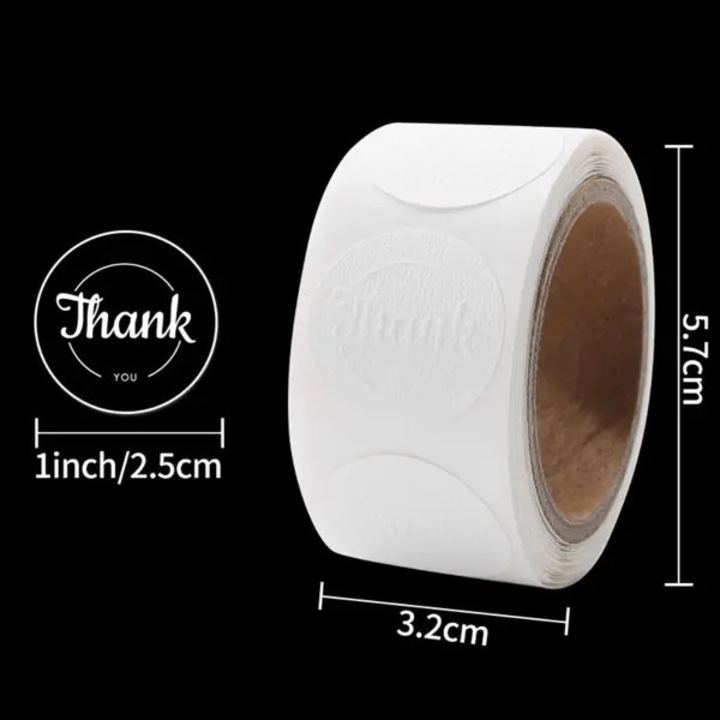 Öntapadós kerek címkék 2,5cm fehér 150 db-os szett