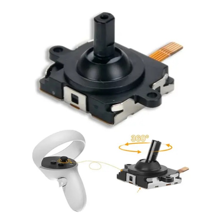 Joystick Oculus Quest 2 kontrollerhez, fekete, 2.7x1.7x2.7cm