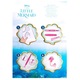 Set creativ, Disney The Little Mermaid cu markere cu pulverizare, 7 markere spray, 6 sabloane reutilizabile, pentru copii 4+ ani