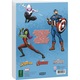 Marvel színezőkönyv matricákkal, A4, többszínű, 24 oldal