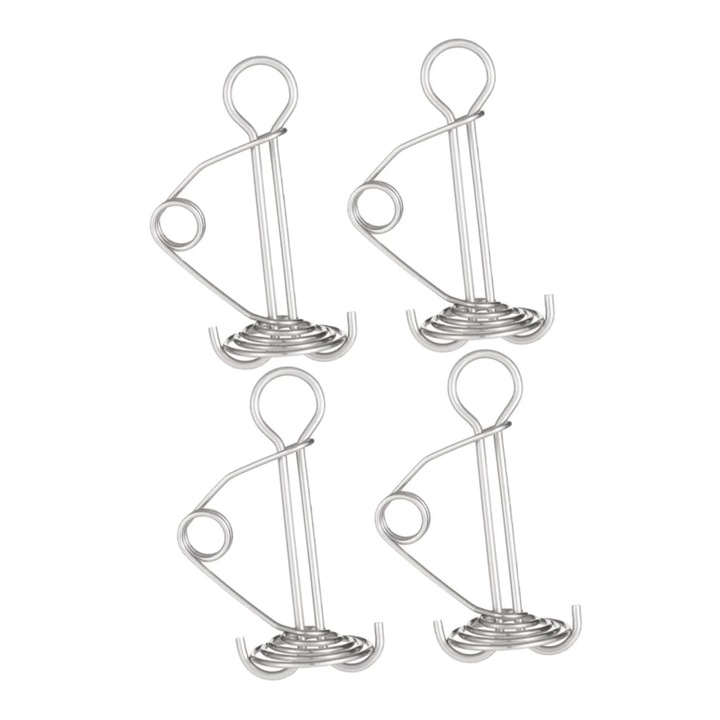 Set 4 accesorii cort, cuie din otel inoxidabil, 10x6x3cm
