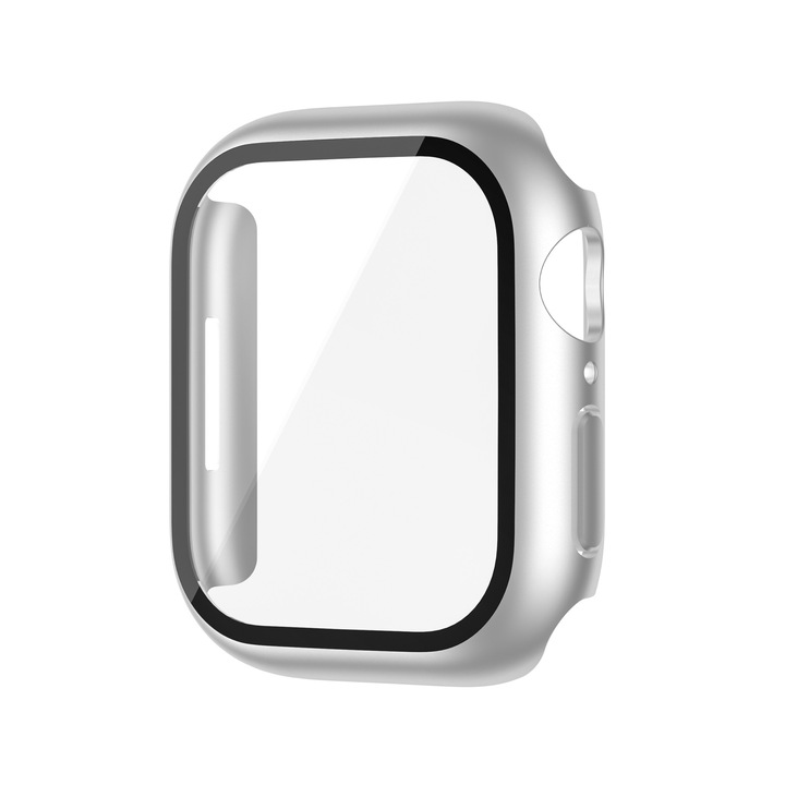 Ezüst védőtok üveggel okosórához 46mm 10. generáció