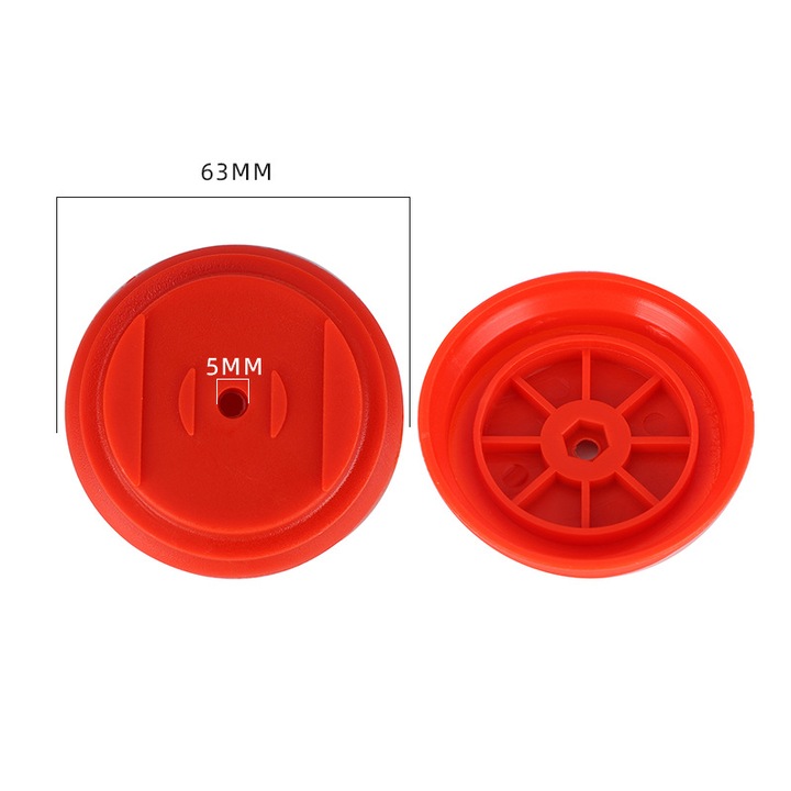 Set 2 capace schimb pentru tambur motocoasa, 63x5mm, verde