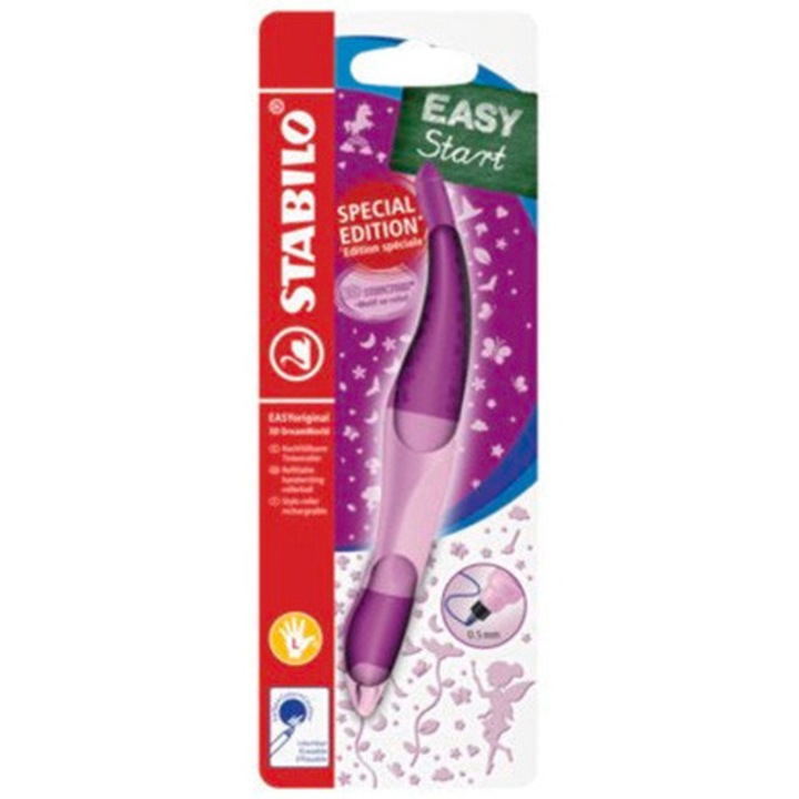 Roller Stabilo EASYoriginal 3D DreamWorld, 0.5 mm, pentru stangaci, 1 bucata / blister, roz
