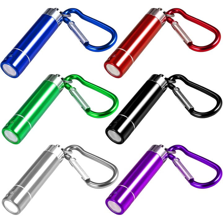 Lanterna mini LED set 14 piese multicolor 5x2cm