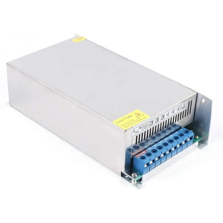 1000W tápegység, kapcsolóüzemű tápegység, AC 220V-ról DC 48V-ra konverter, IP63, rövidzárlat elleni védelem, ipari LED transzformátor, fehér