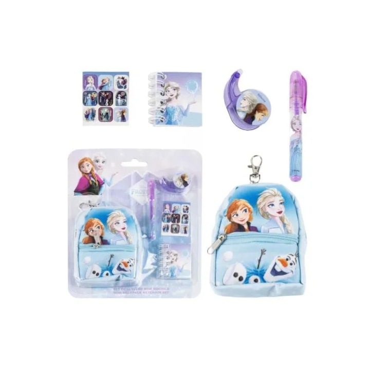 Set breloc si papetarie mini bag Disney Frozen 20x23cm