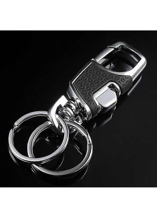 Breloc metalic carabina detasabila, rezistent, colorat, 10x3cm