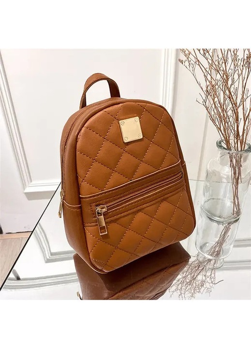 Vintage PU bőr mini hátizsák, multifunkcionális, elegáns, kicsi, fekete