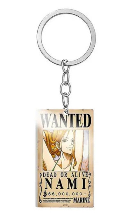 Ключодържател аниме One Piece Nami метал 2.8x5см