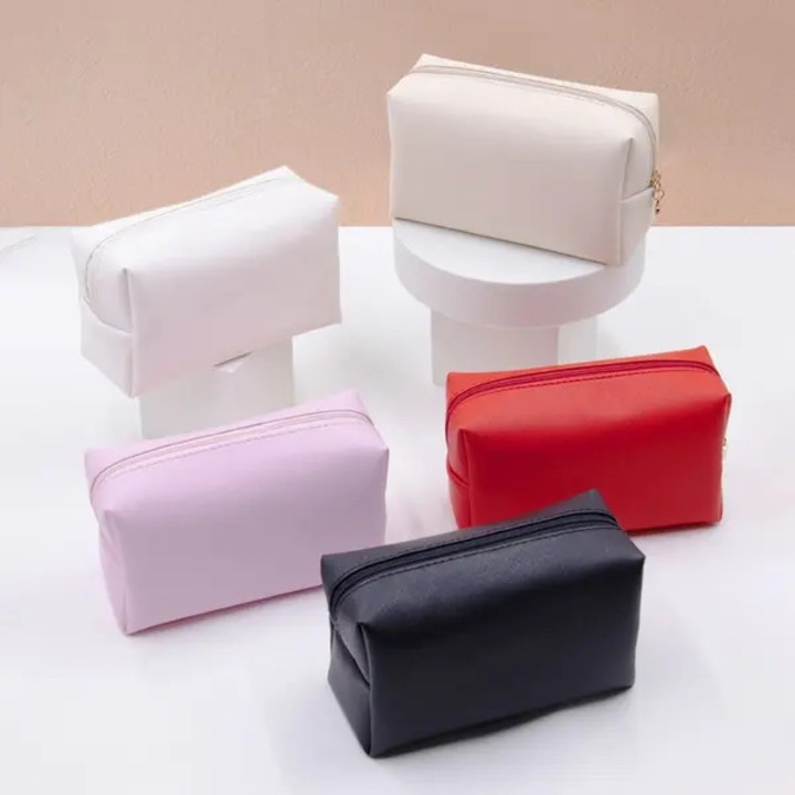 Geanta cosmetica portabila, piele PU, multicolor, 17x10x6cm