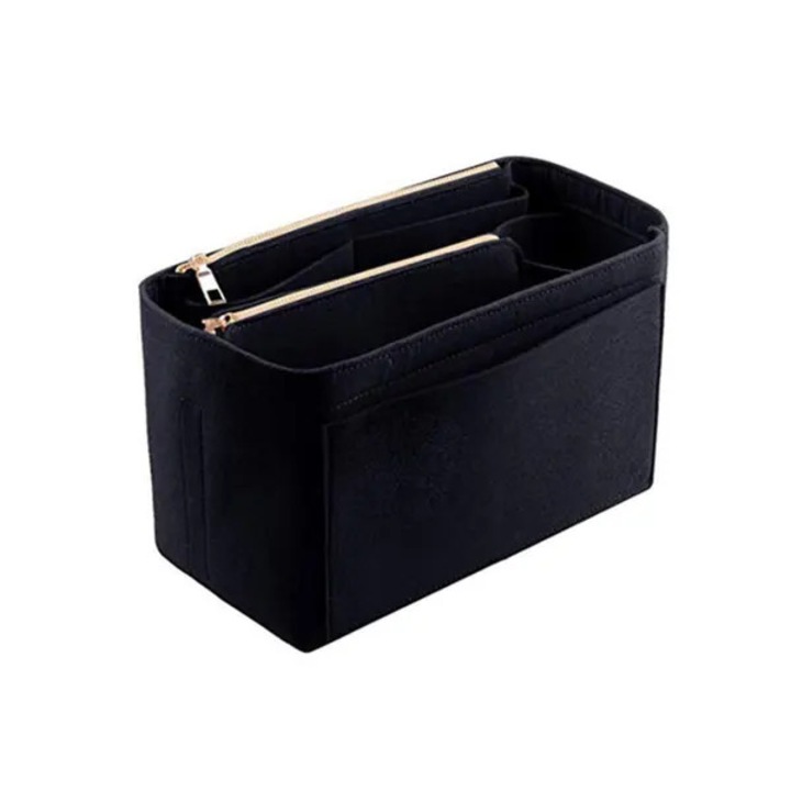 Organizator geanta din fetru, 8 buzunare, multicolor, 30x20x10cm
