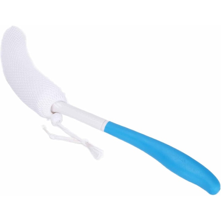 Perie de baie cu maner lung, 39cm, moale, ergonomica