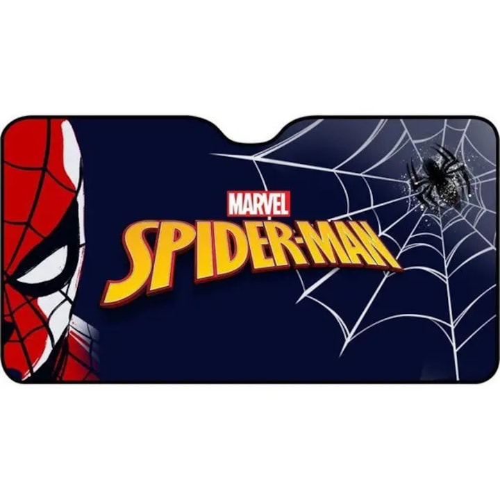 Сенник за кола Spiderman 130x70 см многоцветен с вендузи