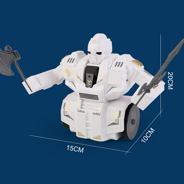 Robot de lupta telecomandat, 20x10x15cm, negru