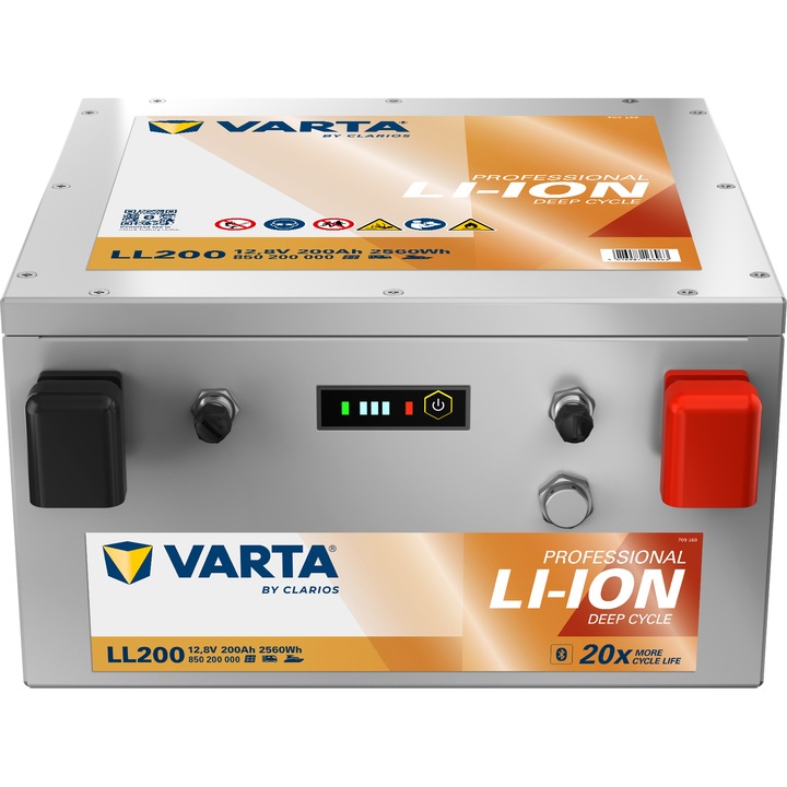 Акумулатор Varta Professional Li-Ion 12.8V 200Ah 2.56kWh LL200 850200000, литиево-желязо-фосфатен, за приложения с висока цикличност