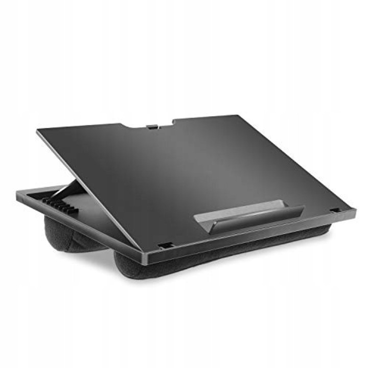 Suport laptop Huanuo reglabil cu perna, 37,6x30cm, negru, pana la 15,6"