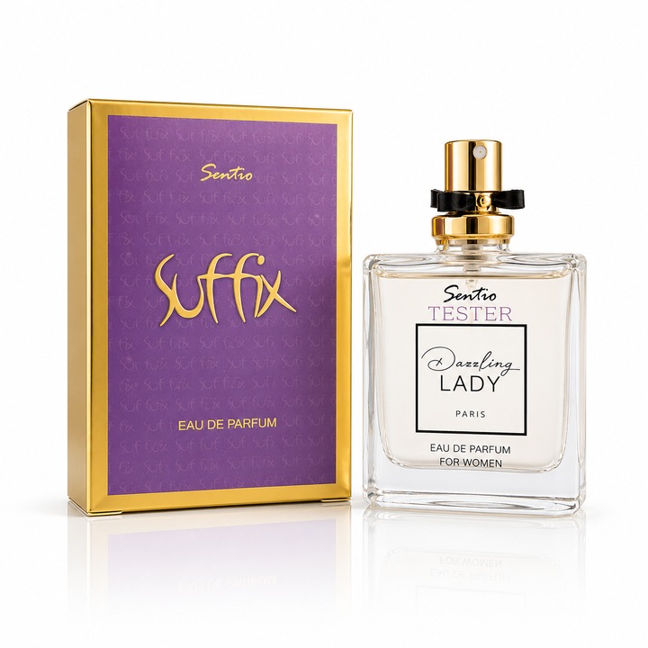 Apa de parfum pentru femei, Parfum dama Dazzling Lady Paris B, EDP, 15 ml, SENTIO®