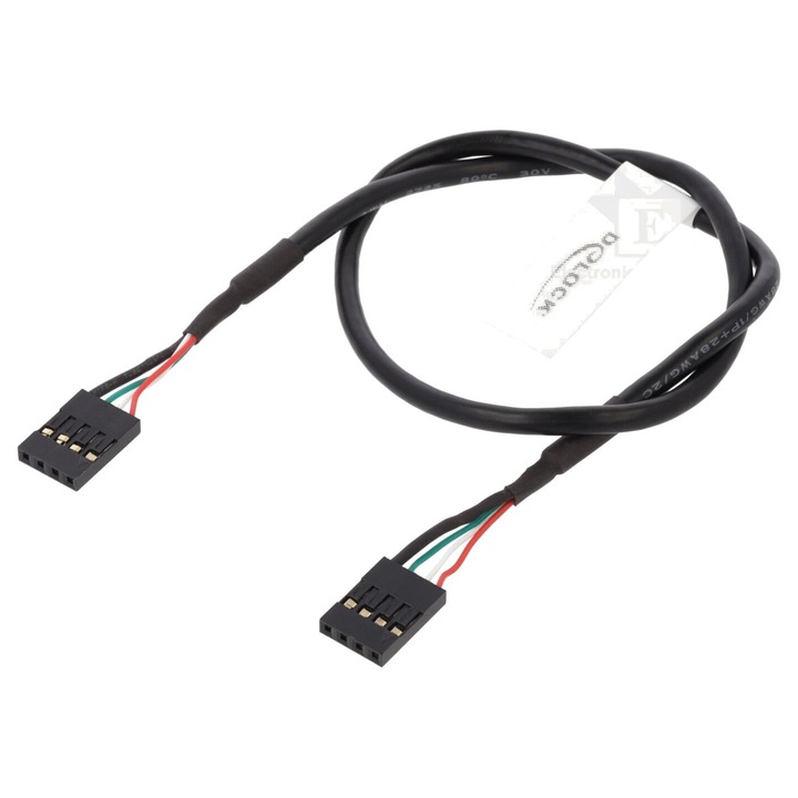 Cablu USB 2.0 4pin 0, 4m Negru DELOCK 82426