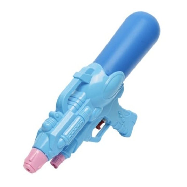 Pistol cu rezervor pentru apa cu maner, albastru/multicolor, 26 cm