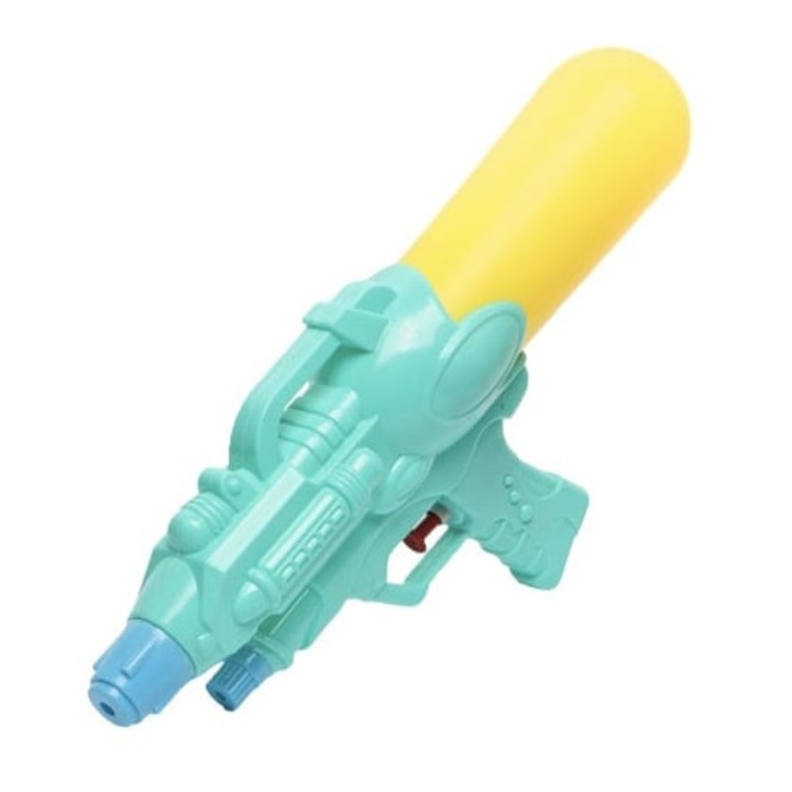 Pistol cu rezervor pentru apa cu maner, vernil/multicolor, 26 cm