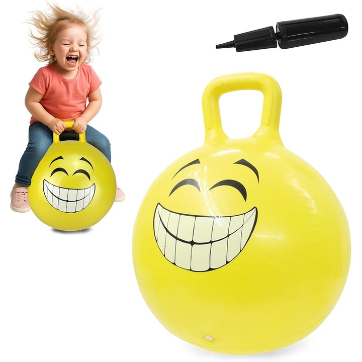 Minge Saltareata HoppyDoo 460457, 450mm, Galben, Copii 3+ Ani