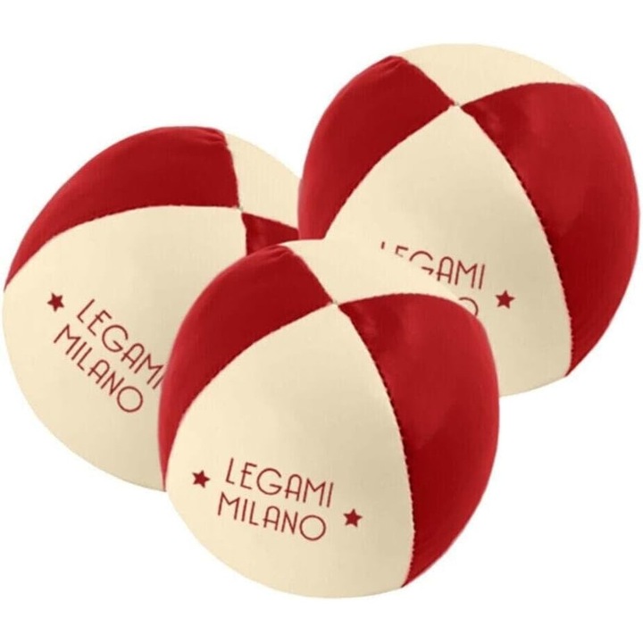 Set 3 Mingi de Jonglerie Legami, 7x7 cm, Lemn