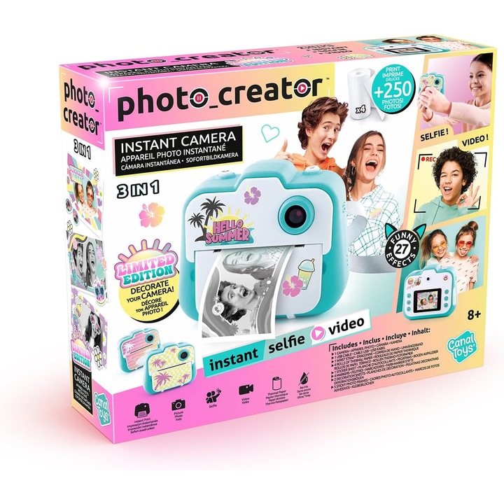 Camera Foto Instant Canal Toys Editie Limitata CLK 028 - Imprimare Termica