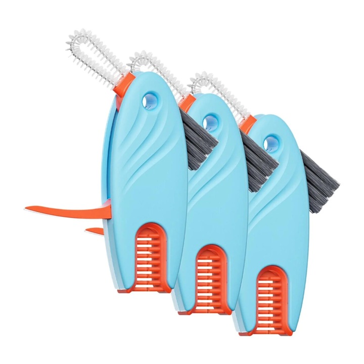 ZYBLSSBB Perie de curatare 4 in 1 pentru capace de pahare 2024 Upgrade Perie de curatare multifunctionala Perie de curatare pentru sticle de apa Mini perie de curatare din silicon pentru suportul paharelor cu dispozitiv de indepartare a carligelor