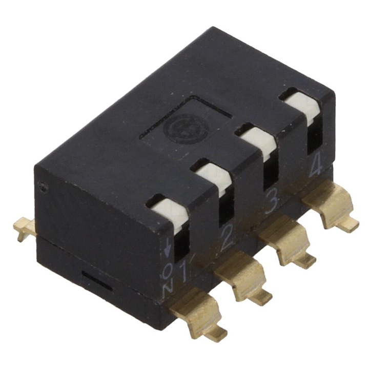 Comutator DIP-SWITCH 4 Sectiuni ON-OFF 24VDC