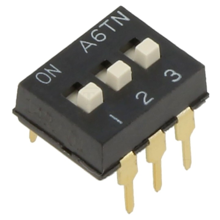 Comutator DIP-SWITCH 3 Sectiuni ON-OFF 24VDC