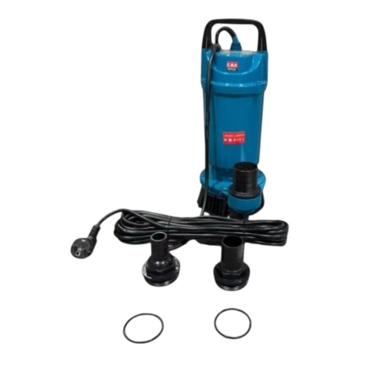 Потопяема помпа за чиста вода Campion QDX30-45-1.5, 1.5kW, 2HP, дебит 30 куб.м/ч, напор 45м, изход 2" / 1.5" / 1", 2860RPM, 110-220V, без поплавък, AQUA TECH POWER
