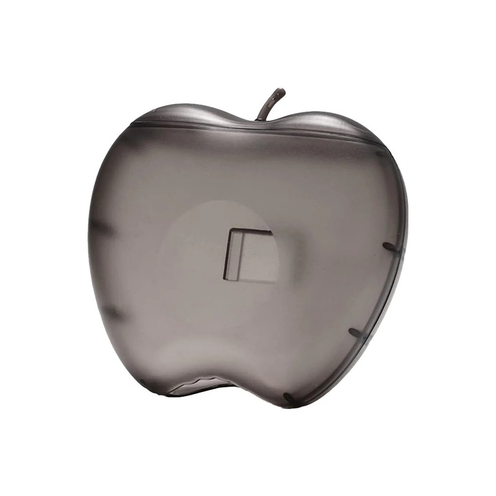 Cutie depozitare folie alimentara, plastic, cu capac, montare pe perete, 17x16x5cm