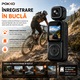 Camera Video Sport Corporala POKKO Q3, Bodycam 4K Ultra HD, Dual Lens Fata-Spate, Wi-Fi, Ecran IPS 1.5”, Baterie 2000mAh, Card TF pana la 128GB, accesorii incluse, Negru