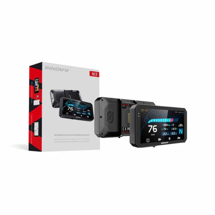 INNOVV N3 Дисплей за Мотоциклет BMW, Безжичен CarPlay, Android Auto, Бързо освобождаване, 5"99" Екран, IP67