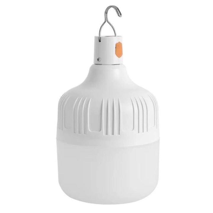 Bec LED reincarcabil de urgenta, economisire energie, alb, 14.5x8x8cm