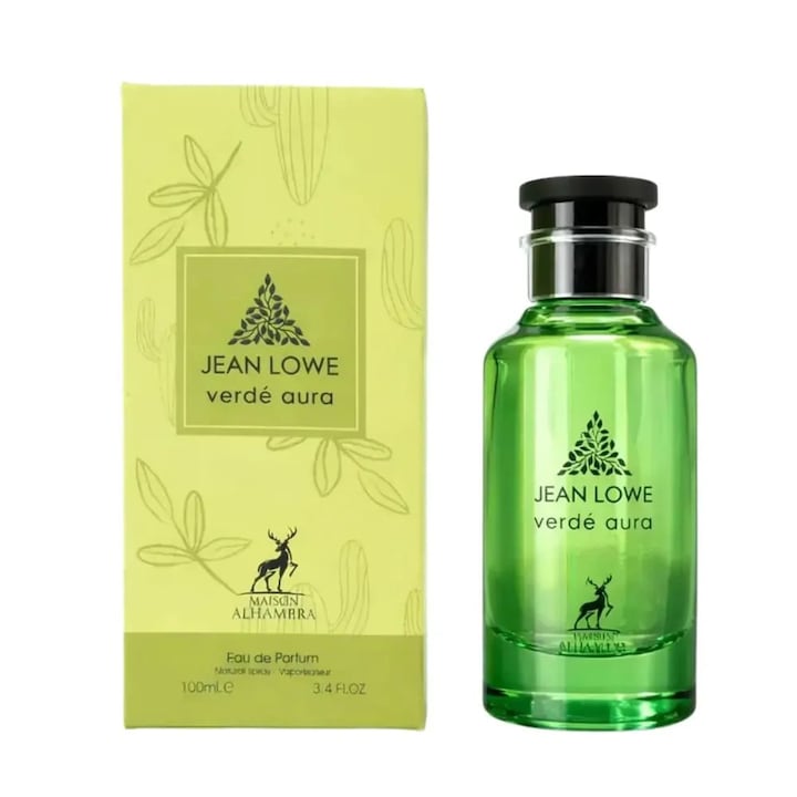 Apa de Parfum Verde Aura by Jean Lowe, Unisex, 100ml