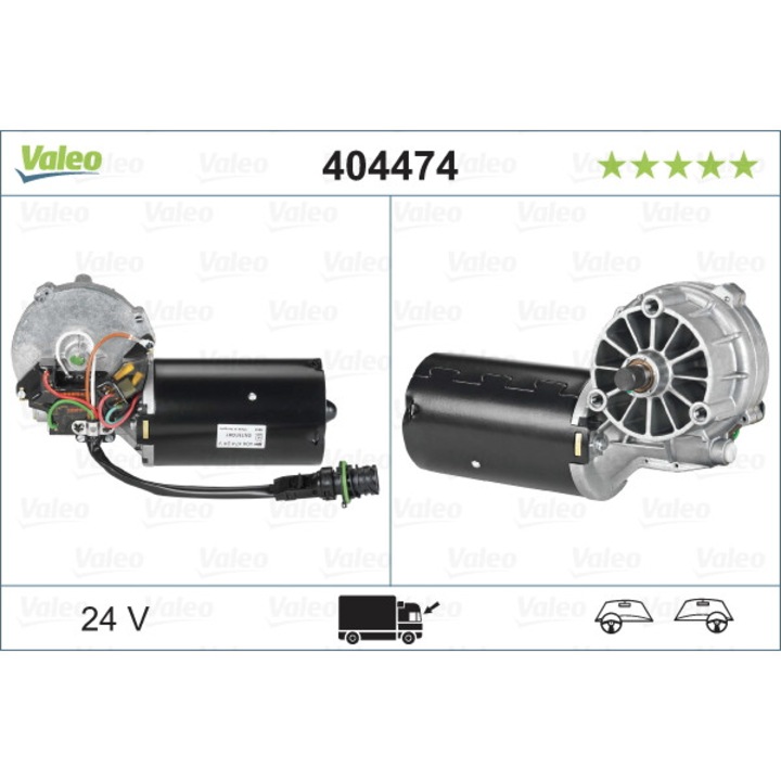 Valeo ablaktörlő motor, első, 24V