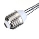 YANYXR E27 LED izzó tartó, kihúzható, rugalmas, 20cm, fekete