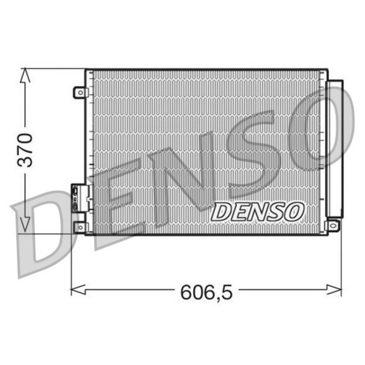 Denso klímaradiátor, alumínium, 12x506x370mm, R 134a