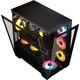 Carcasa Corsair 2800X RS-R ARGB, Micro-ATX, cu 3 ventilatoare incluse RS120-R ARGB, Negru
