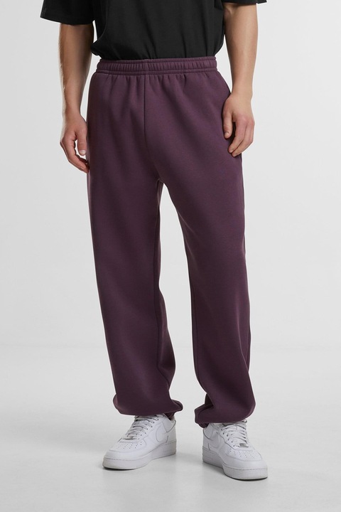 Urban Classics, Pantaloni de trening cu croiala relaxed-fit si buzunare, Midnight Purple, S