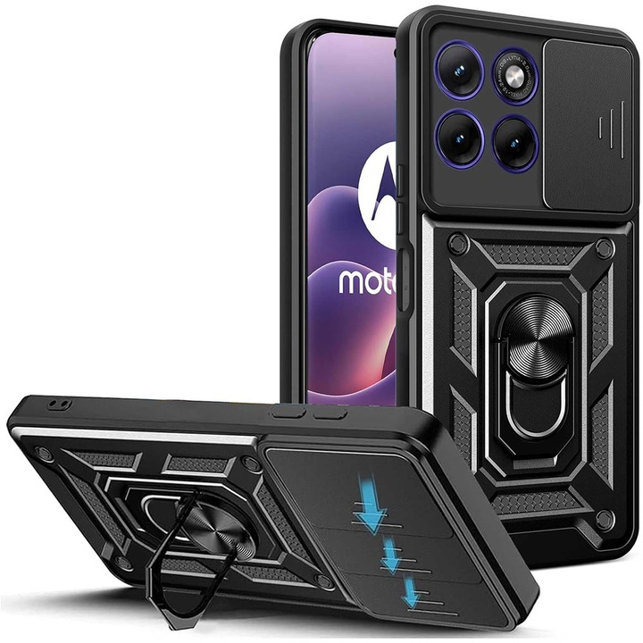 Husa pentru Motorola Edge 70 Fusion armor slide camera negru