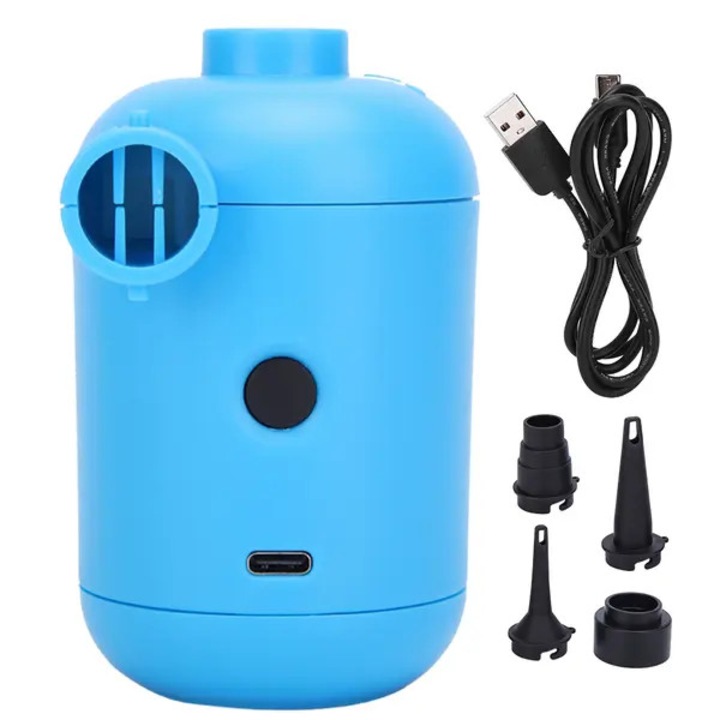 USB elektromos légpumpa HT-426, multifunkcionális, kompakt, kék, 5V