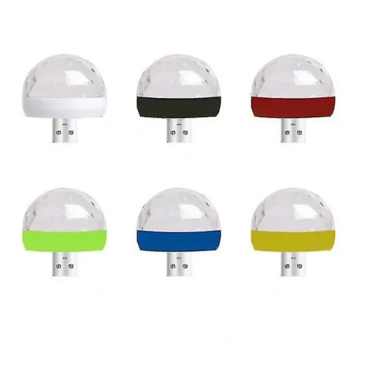 Lumina Disco LED USB Mini RGB, D6-mini, hordozható, többszínű, 4x4x4cm